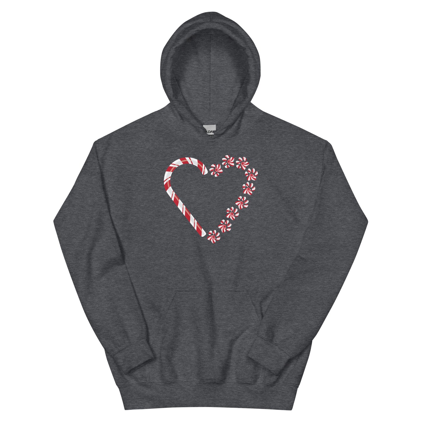 Candy Cane Hearts & Paws Hoodie