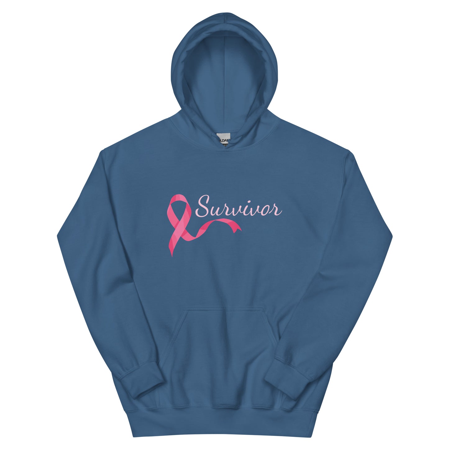 Elegant Pink Ribbon Survivor Hoodie