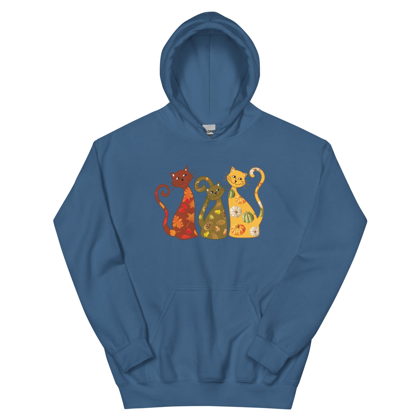 Festive Fall Cats Hoodie