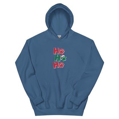 Ho Ho Ho Paw Print Hoodie