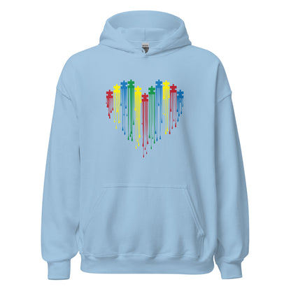 Painted Heart for Autism Hoodie