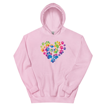 Anniversary Paw Print Love Hoodie