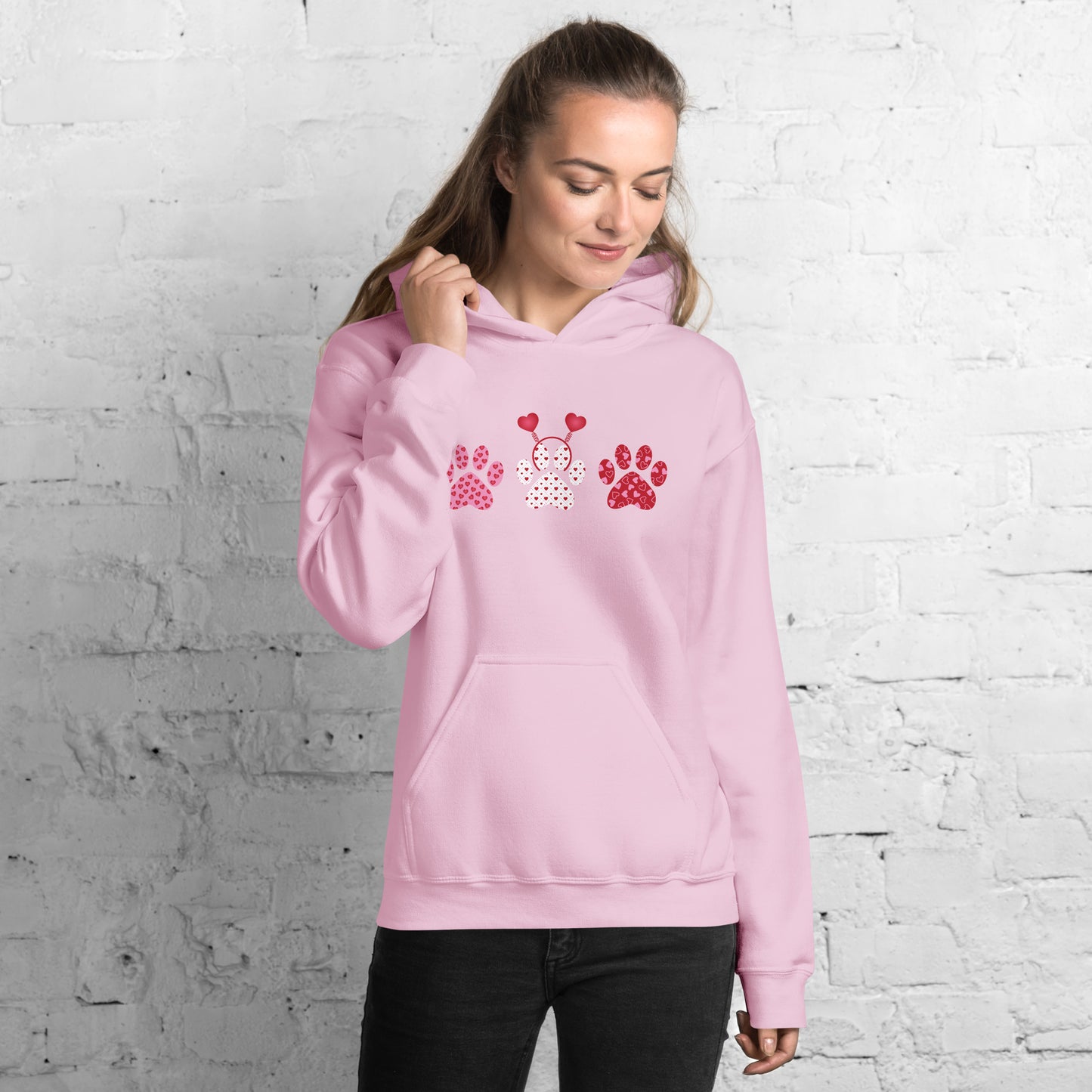 Valentine Paw Love Hoodie