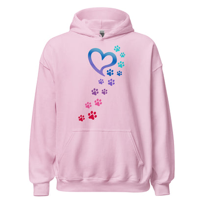 Rainbow Paws To My Heart Hoodie