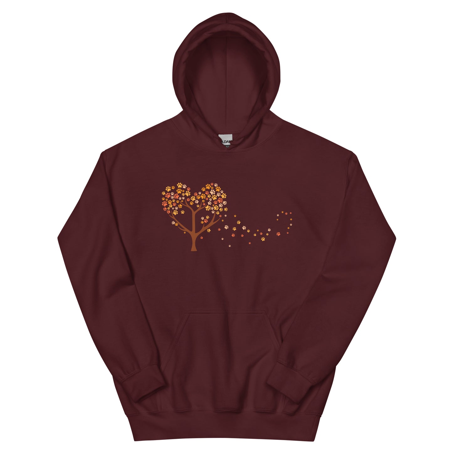 Falling Paw Leaves Hoodie