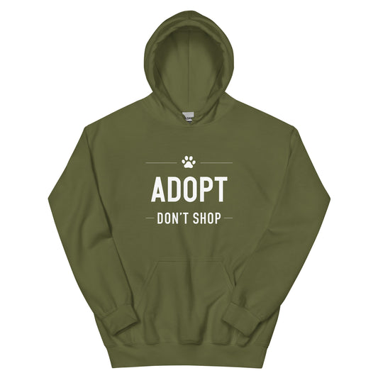 Adopt Don't Shop Paw Hoodie