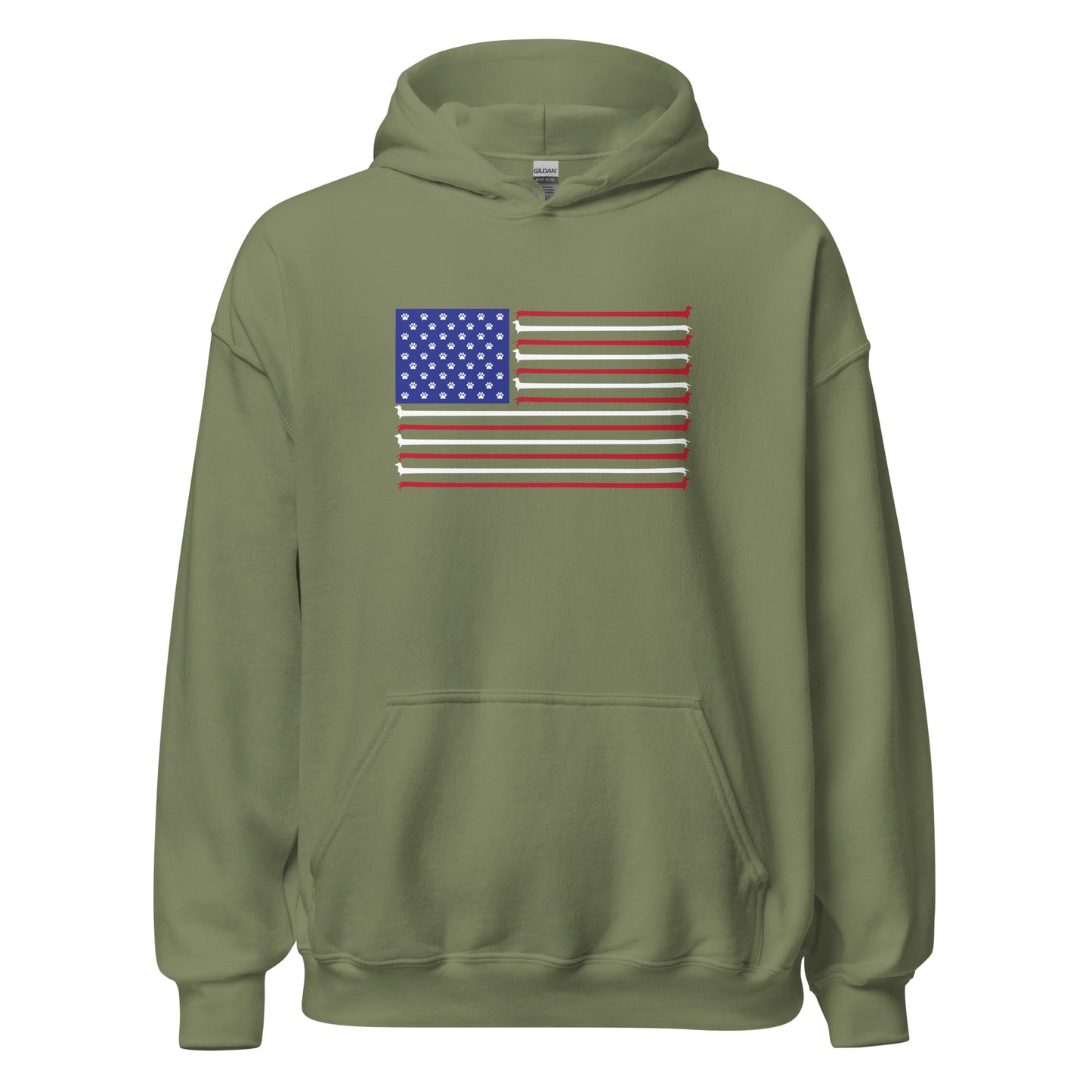 Dachshund Stars and Stripes Hoodie