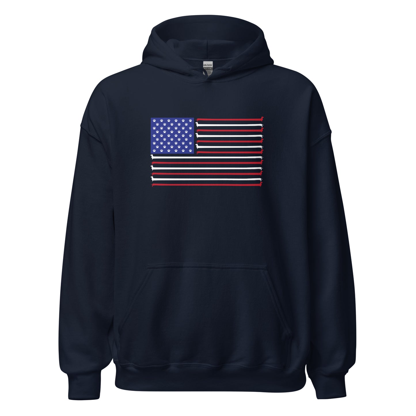 Dachshund Stars and Stripes Hoodie