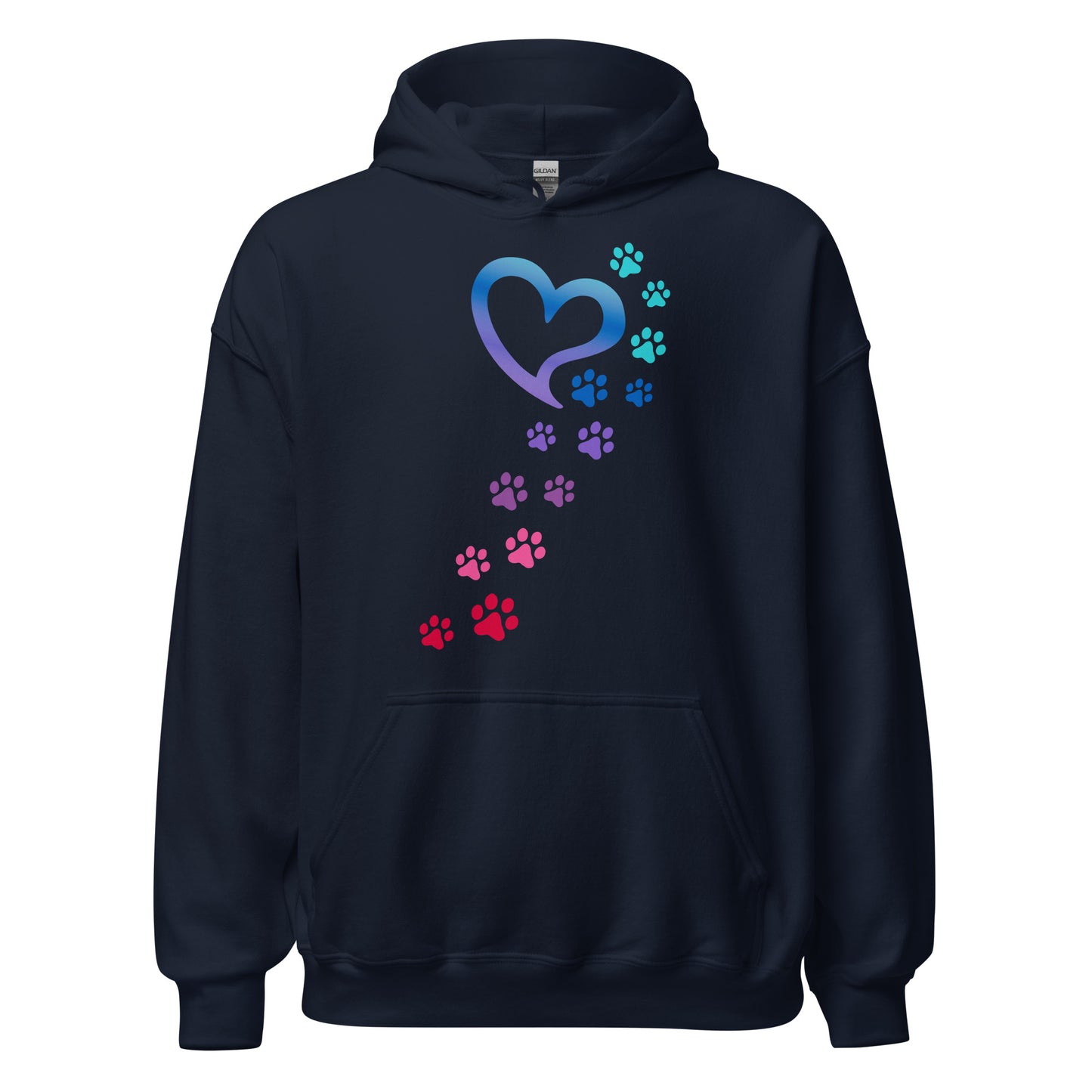 Rainbow Paws To My Heart Hoodie