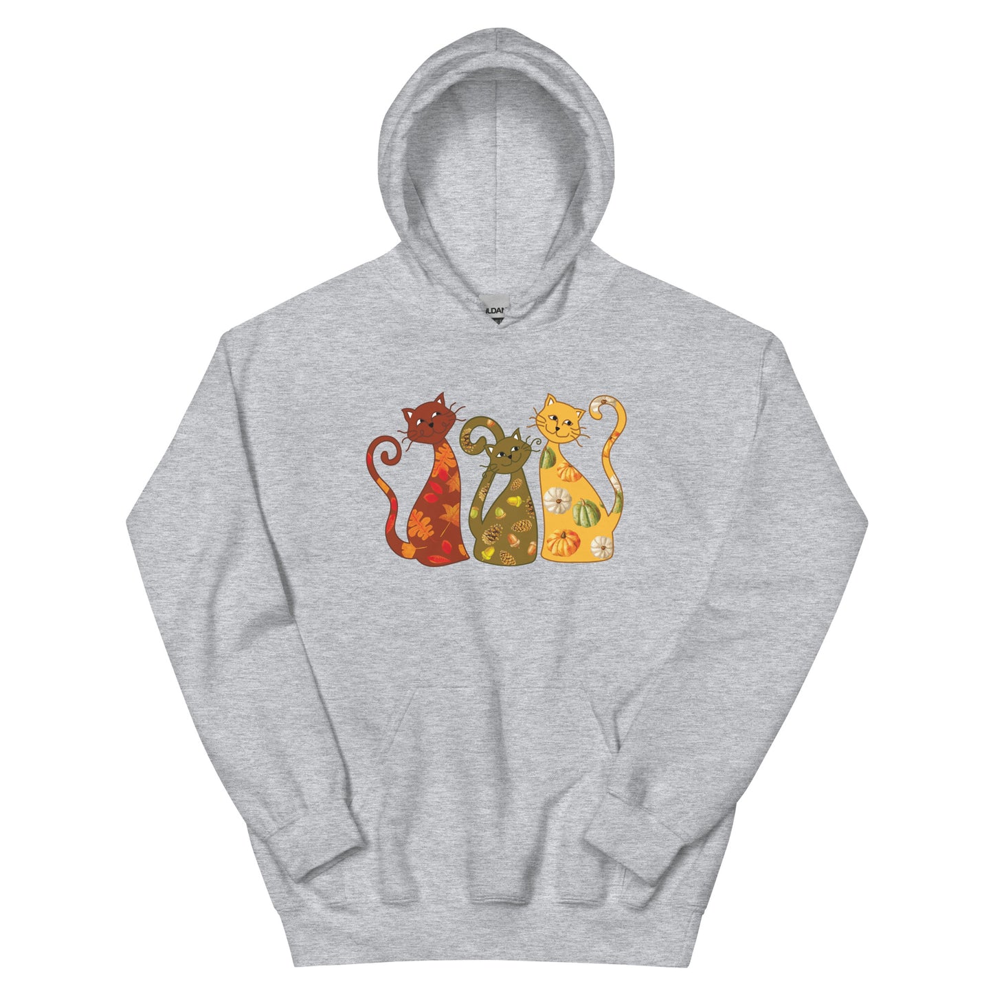 Festive Fall Cats Hoodie