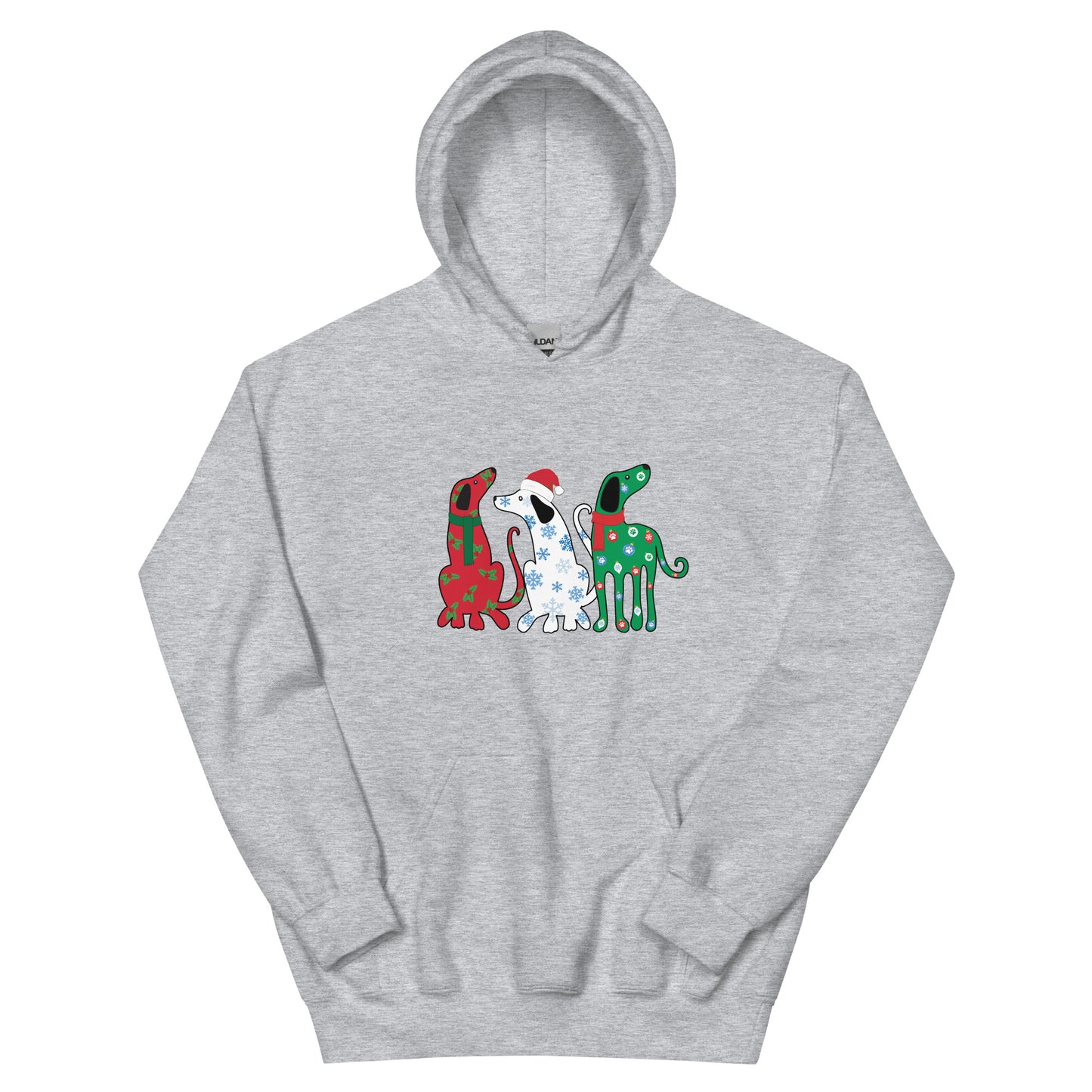 Holiday Greetings Dogs Hoodie