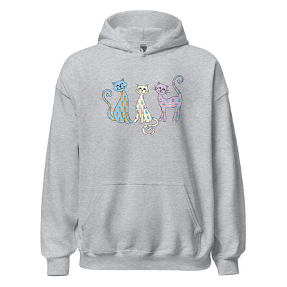 Whimsy Easter Cats Hoodie