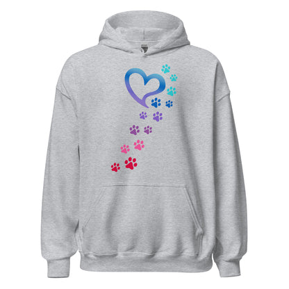 Rainbow Paws To My Heart Hoodie