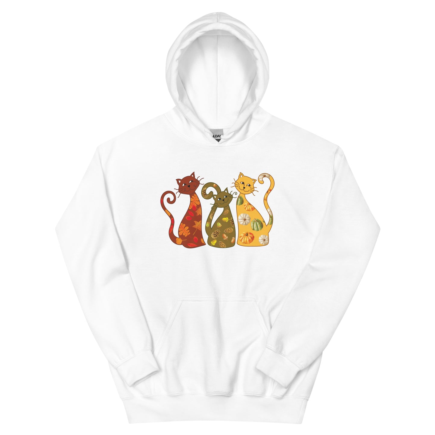 Festive Fall Cats Hoodie