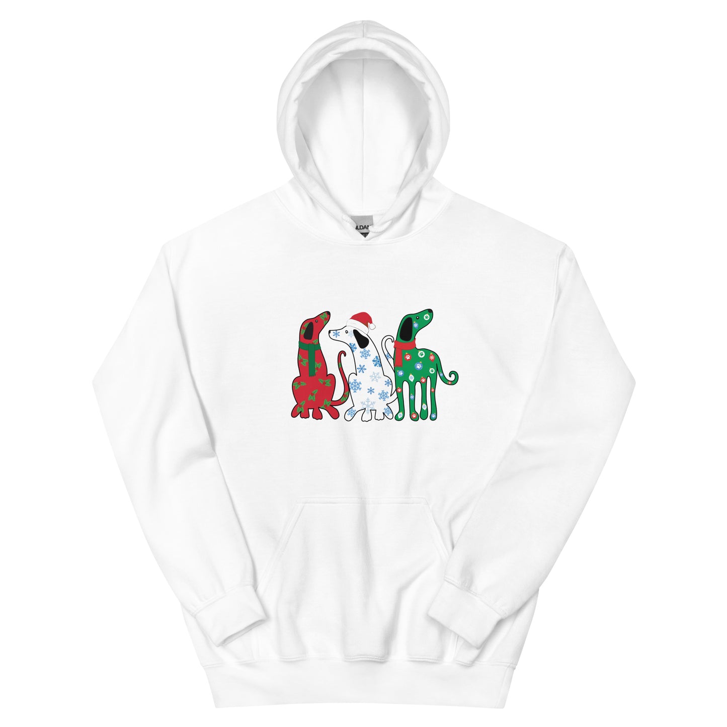 Holiday Greetings Dogs Hoodie