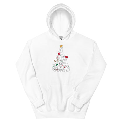 Festive Cats Christmas Tree Hoodie