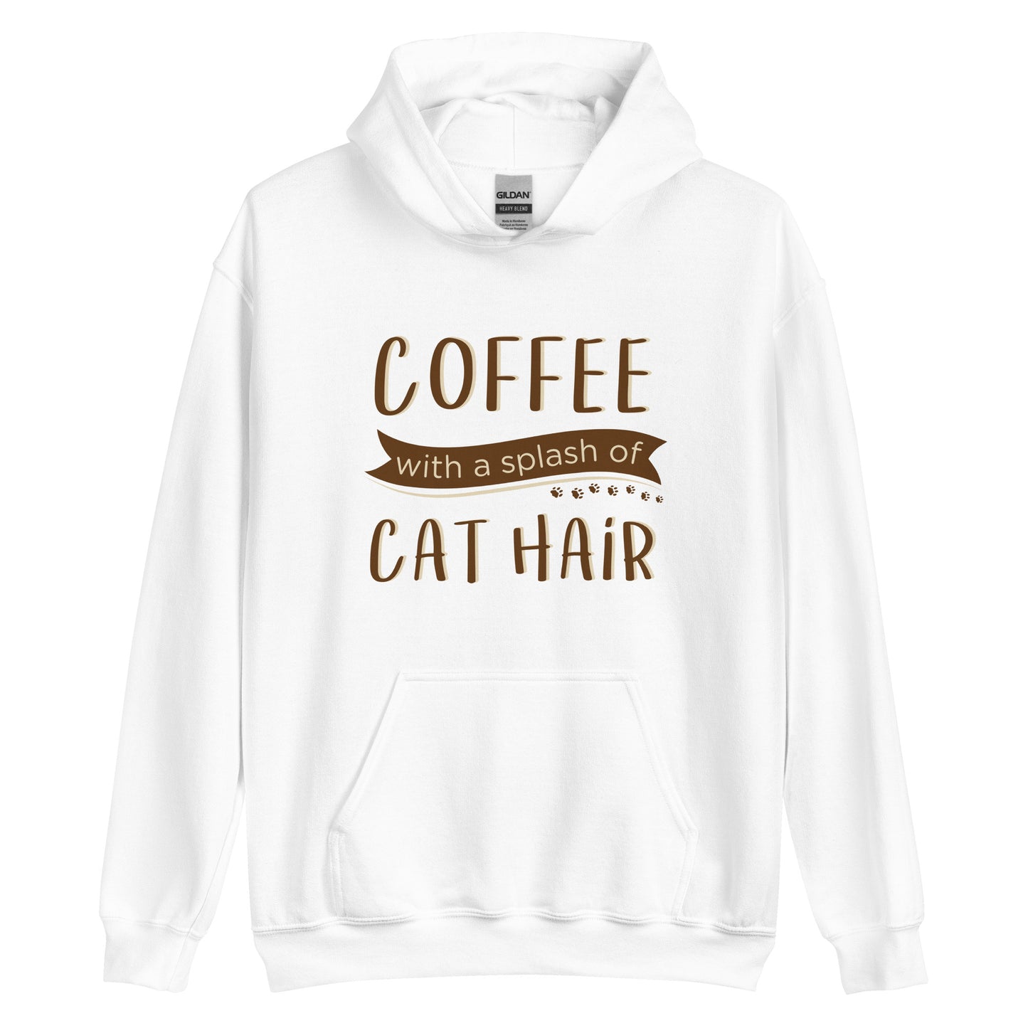 Coffee With A Splash of Cat Hair Hoodie