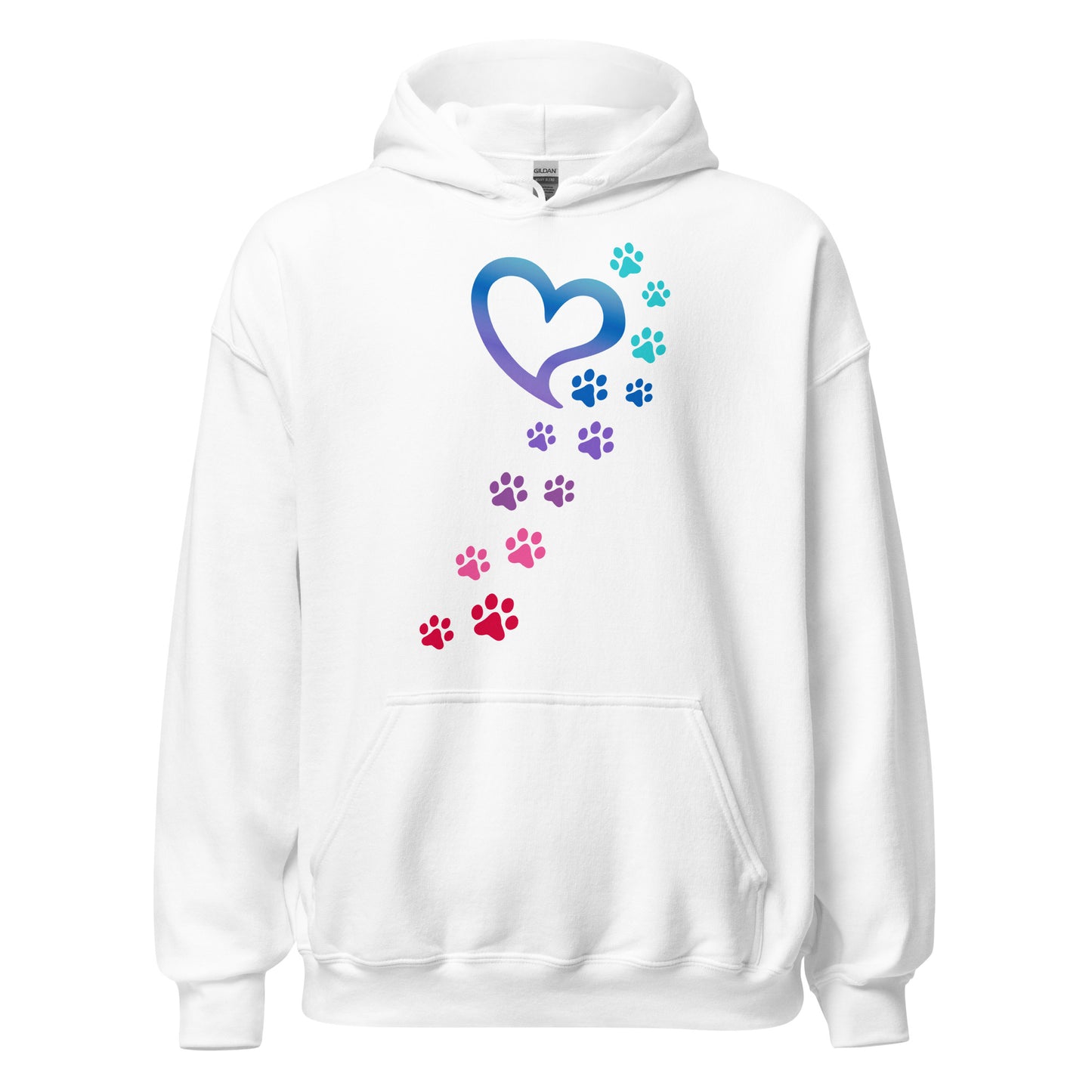 Rainbow Paws To My Heart Hoodie