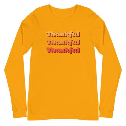 Thankful Times Three Long Sleeve Tee