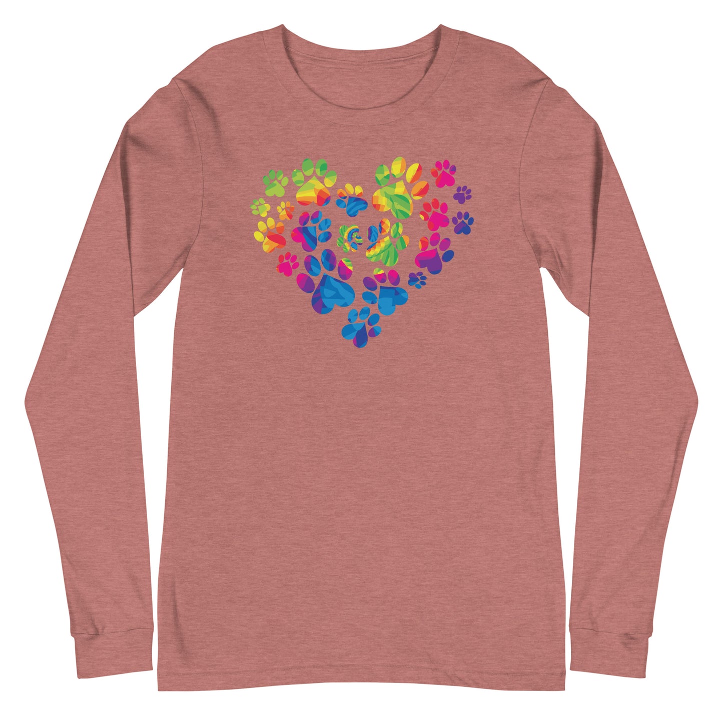 Anniversary Paw Print Love Long Sleeve Tee