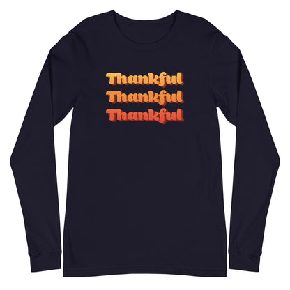 Thankful Times Three Long Sleeve Tee