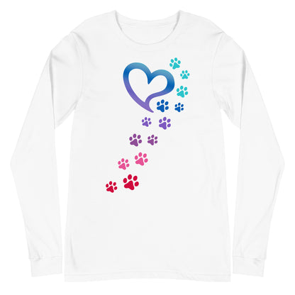 Rainbow Paws To My Heart Long Sleeve Tee