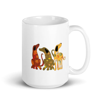 Festive Fall Dogs Mug