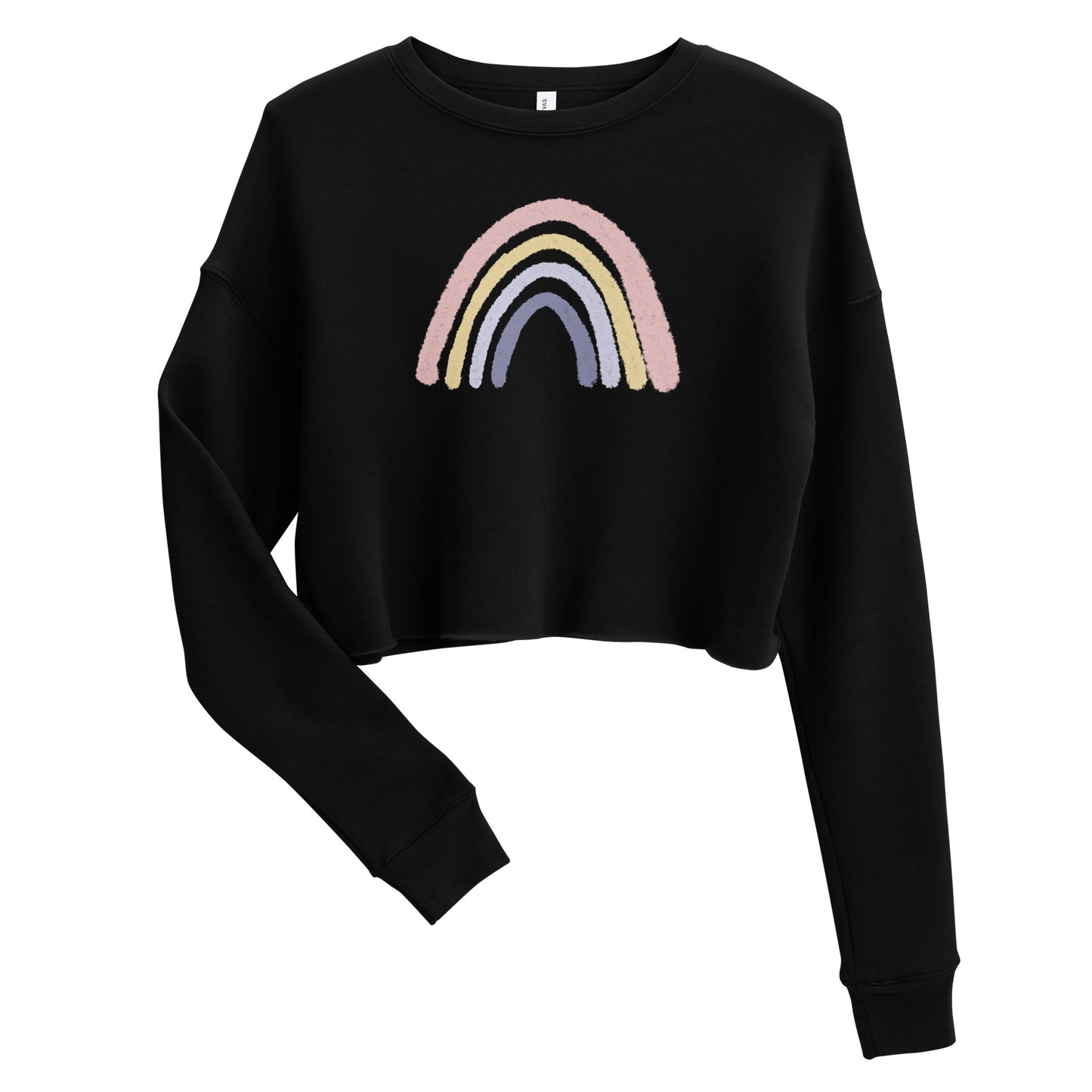 Watercolor Rainbow Cropped Sweatshirt