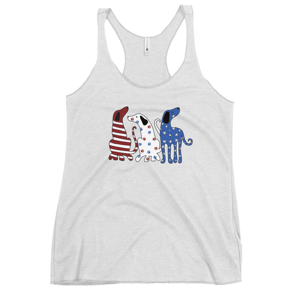 Whimsy Americana Dogs Tank