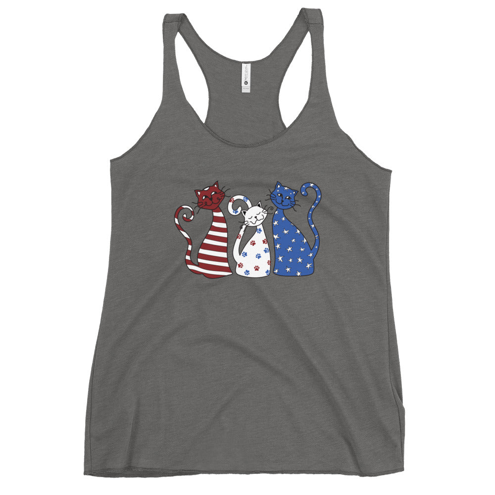 Whimsy Americana Cats Tank