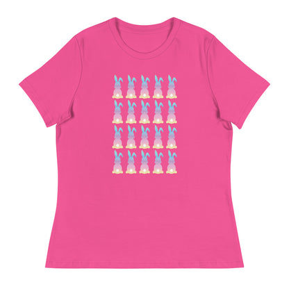 Cotton Candy Colored Bunny Women's Relaxed T-Shirt