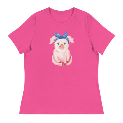 Pretty Pink Piglet Women's Relaxed T-Shirt