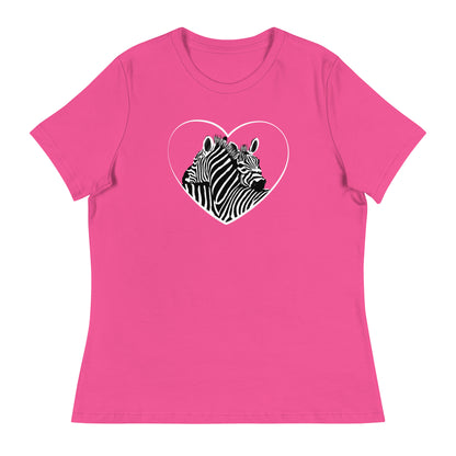 Hugging Zebras Women's Relaxed T-Shirt