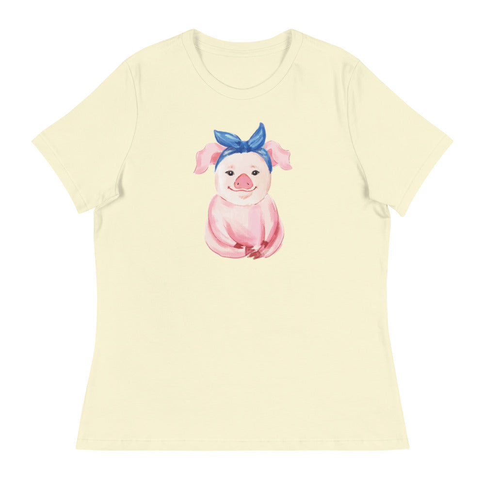 Pretty Pink Piglet Women's Relaxed T-Shirt