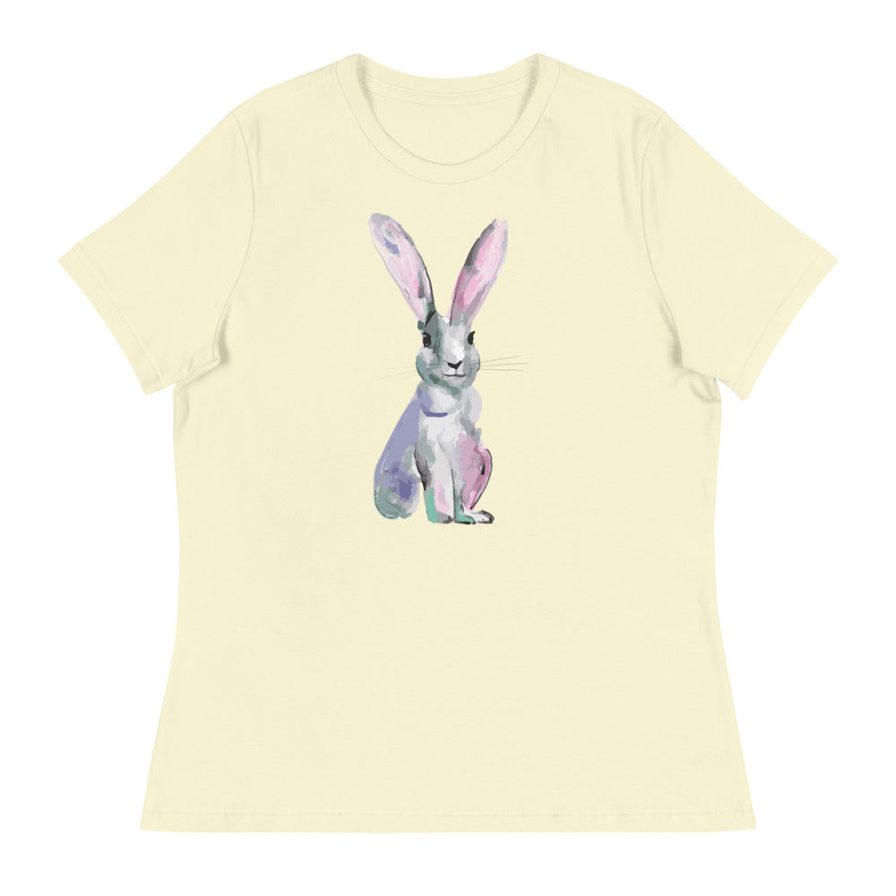 Sweet Whiskered Bunny Women's Relaxed T-Shirt