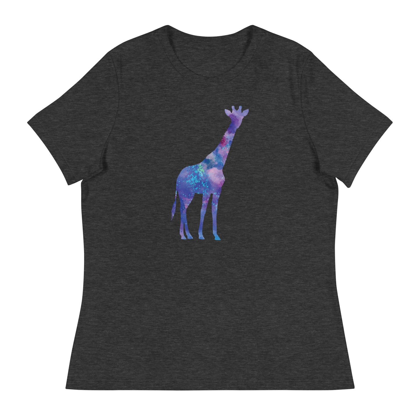 Starry Night Hues Giraffe Women's Relaxed T-Shirt