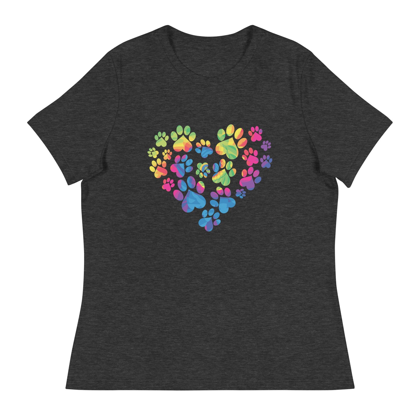 Anniversary Paw Print Love Women's Relaxed T-Shirt