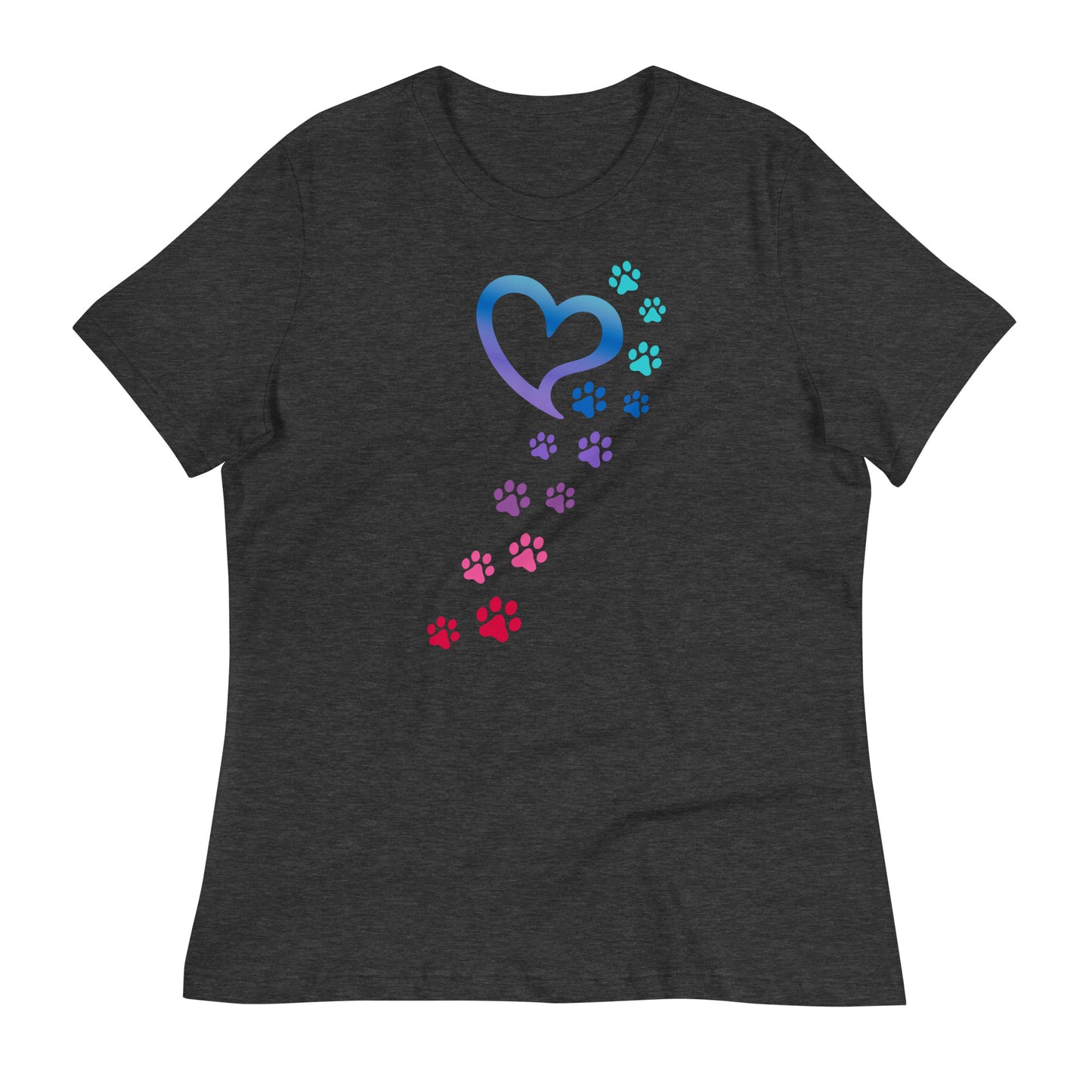 Rainbow Paws To My Heart Relaxed T-Shirt