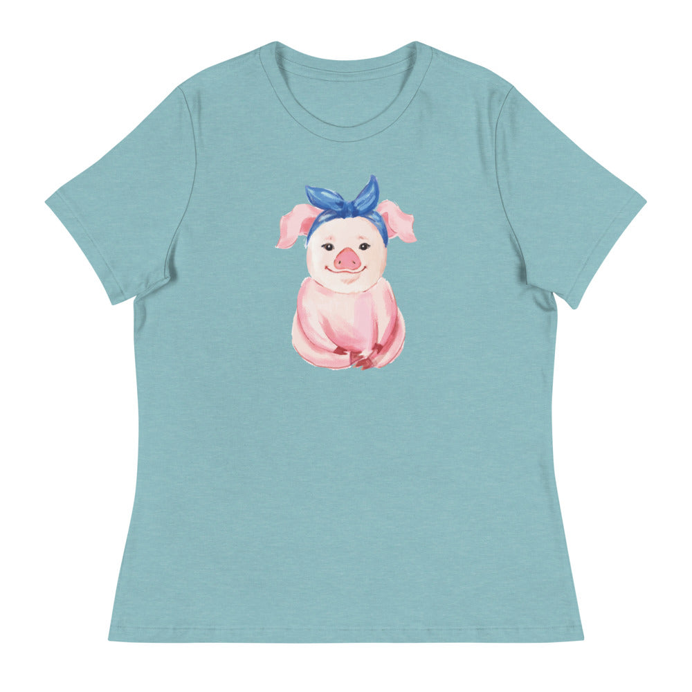 Pretty Pink Piglet Women's Relaxed T-Shirt