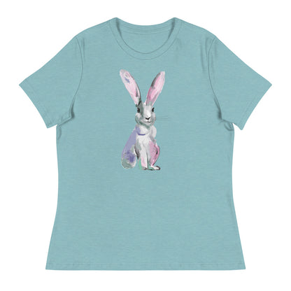 Sweet Whiskered Bunny Women's Relaxed T-Shirt