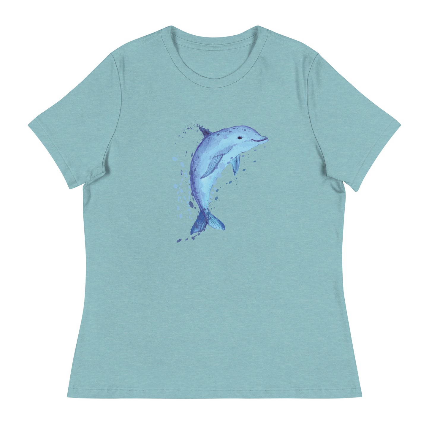 Sweet & Splashing Dolphin Women's Relaxed T-Shirt