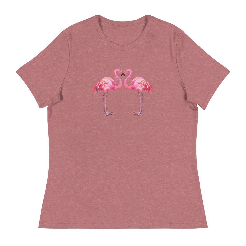 Flamingo Love Women's Relaxed T-Shirt