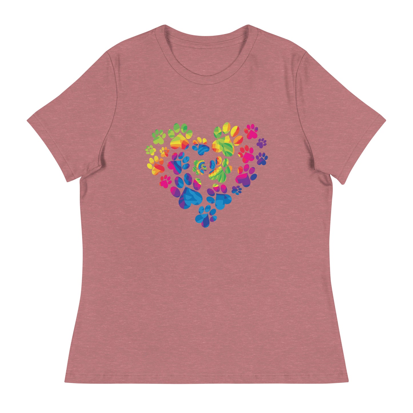 Anniversary Paw Print Love Women's Relaxed T-Shirt