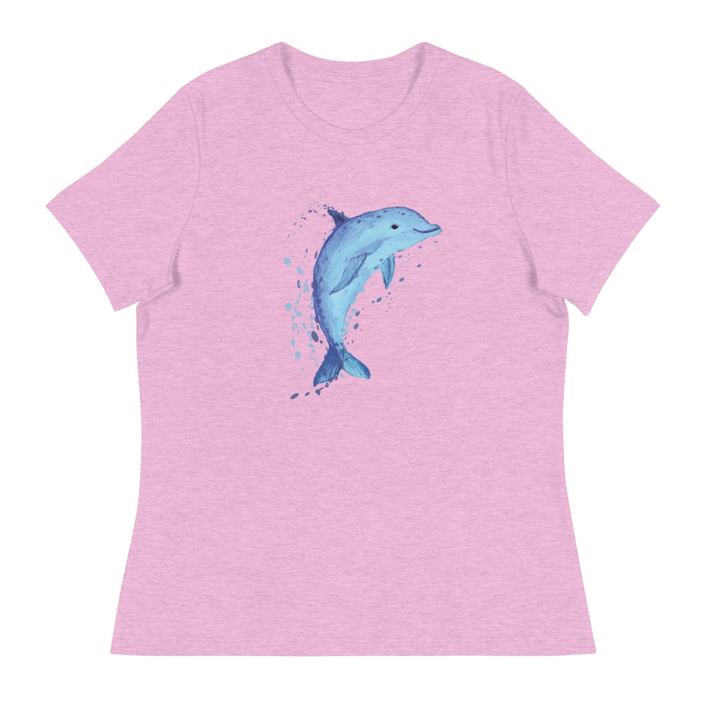 Sweet & Splashing Dolphin Women's Relaxed T-Shirt