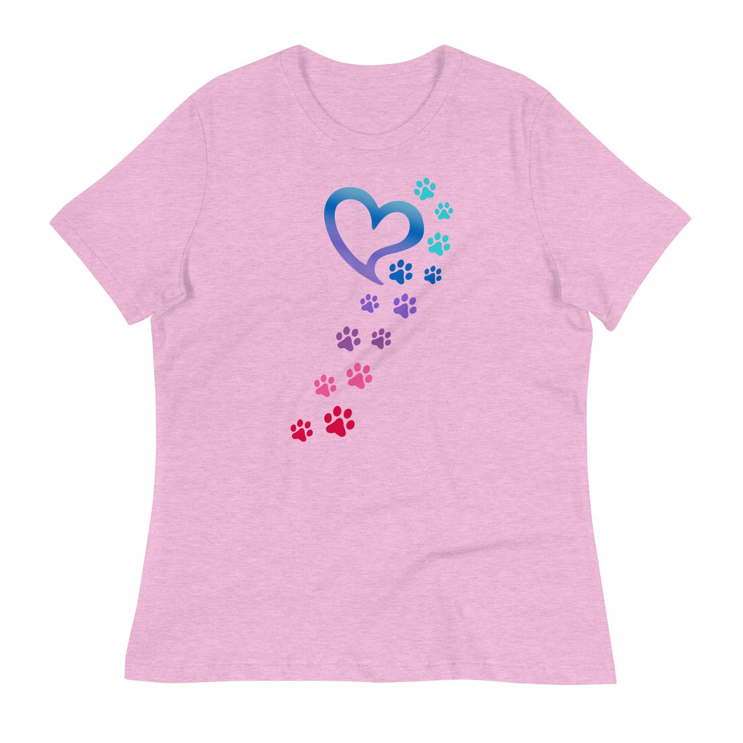 Rainbow Paws To My Heart Relaxed T-Shirt