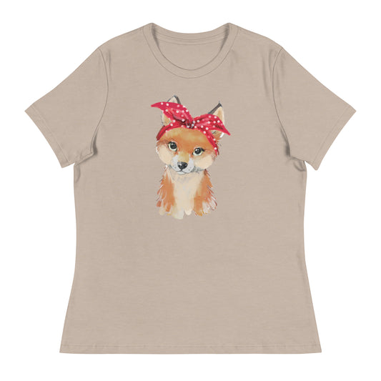 Shy and Sweet Fox Women's Relaxed T-Shirt