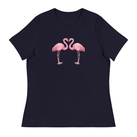 Flamingo Love Women's Relaxed T-Shirt