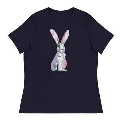 Sweet Whiskered Bunny Women's Relaxed T-Shirt