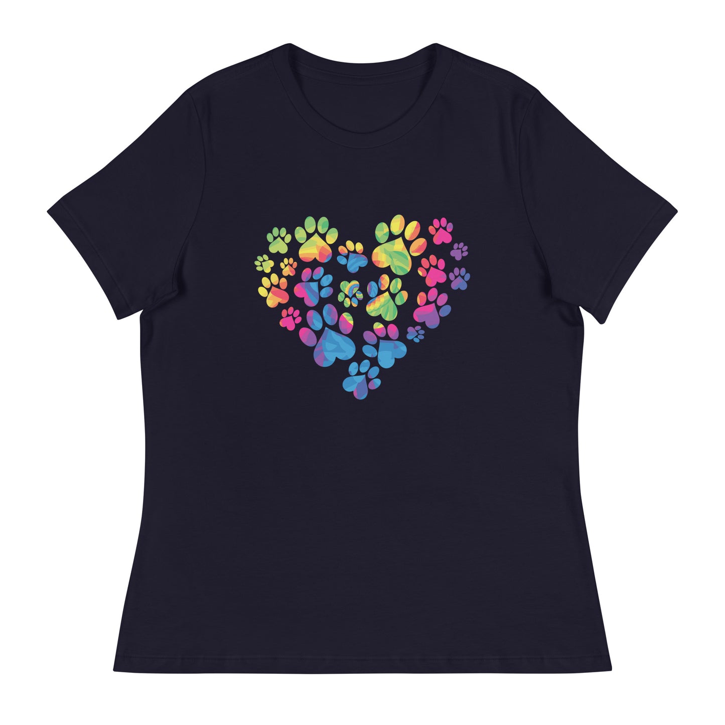 Anniversary Paw Print Love Women's Relaxed T-Shirt