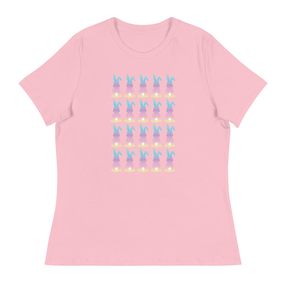 Cotton Candy Colored Bunny Women's Relaxed T-Shirt